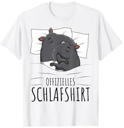 Offizielles Schlafshirt Tapir T-Shirt
