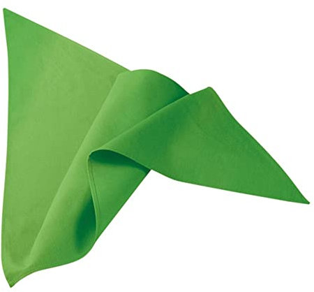 EXNER Hals-Tuch, Schal, Küchen-Krawatte, für Koch, Bäcker, Konditor, Küche, Gastronomie, B 115 x L 75cm x L 75cm, Baumwoll-Mischgewebe, Farbe lemongreen