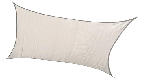 thesecrethome.es - Toldo Vela para Exteriores - Toldo de Sombra Impermeable - Protección UV para Jardín, Terraza, Patio, Exteriores - Toldo en 3 Tamaños (Rectangular (Beige - 3x4 m))