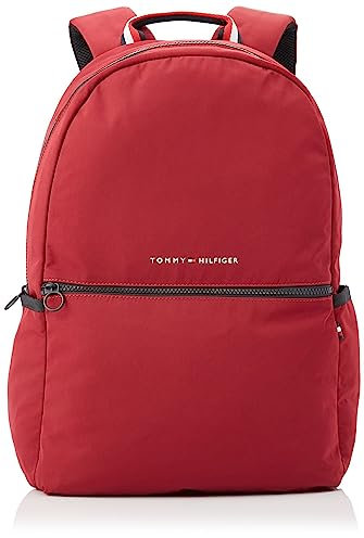 Tommy Hilfiger Herren Rucksack TH Horizon Backpack Laptop, Rot (Rouge), Einheitsgröße