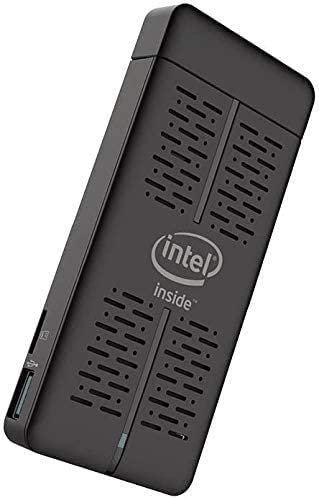 Ovegna Mini PC STK2: Intel Celeron N3350 Dual Core, 2 GB DDR3 RAM, 32 GB SSD, WiFi, Bluetooth, HDMI, SD Slot, Windows 10 64bit, nero