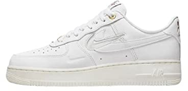 NIKE Air Force 1 07 PRM Mens Trainers DQ7664 Sneakers Shoes (UK 12 US 13 EU 47.5, White sail Team red 100)