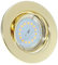 Kamilux 3er Set Decken Einbauleuchte Alva/Farbe Gold/inkl. 230Volt - 5 Watt SMD Leuchtmittel/Modul Step Dimmbar/Aussen Ø=87mm / Lichtfarbe Neutralweiß/sehr FLACH 30mm einbautiefe.