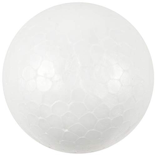 ROLOl 10 x Styropor-Kugeln, 6 cm, Weiß