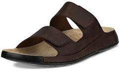 ECCO Men's Cozmo M Flat Sandal, Potting Soil, 7 UK