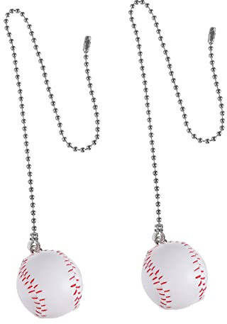 DOITOOL 6stücke Baseballförmige Pendelleuchte Für Fan Lampen Dekoration Hängende Lampe Für Wohnkultur Für Balkon Garten Und Hochzeiten