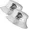 Eigso 2 Pcs Unisex Silber Wild Camping Metallic Eimer Hut für Frauen Männer Sonnenschutz Leichtgewicht Fischer Hut für Frau Mann