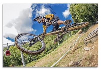 YBHF Extreme Downhill Mountain Bike Sport Poster Wandkunst Druck Retro Ästhetische Raumdekoration Bürodekorationen 20 x 30 cm ungerahmt