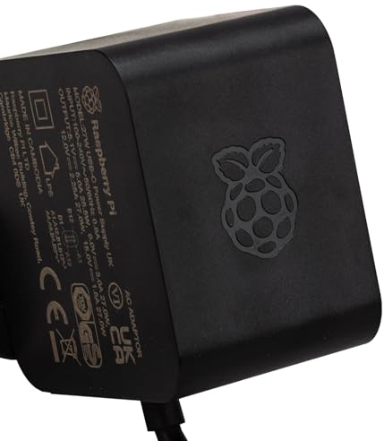 offizieller Raspberry Pi 5 USB-C Netzteil 27W, USB-C Power Supply, schwarz