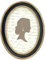 Zingtto Vintage-Bilderrahmen, 12,7 x 17,8 cm, antiker Bilderrahmen mit Glasfront, Foto-Display, Tisch-Wandbehang, oval, Schwarz mit Goldrand