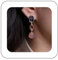 Aneneiceera Orecchini A Perno In Cristallo Blu Vintage Orecchini Quadrati In Cristallo Chiaro Orecchini Pendenti In Giada Rosa Orecchini Punk Zaffiro Quadrato Orecchini A Goccia Per Donne E Ragazze