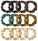 Set of 12 Silk Hair Ties,12 Stück Haargummis Seide,Satin Haargummi, Scrunchies Klein, Haarschmuck Haarseil für Mädchen Damen,6 Farben Silk Haarschmuck-Schwarz,Kamel, Khaki, Braun, Lila, Türkis