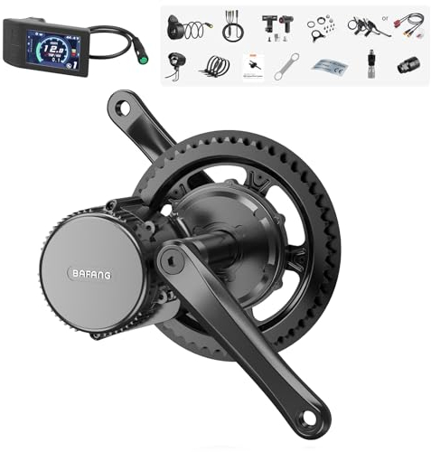 Bafang Mittelmotor 48V 750W Elektrofahrrad-Umrüstsatz Mittelantrieb,BBS02B Mittelmotor-Kit für Mountainbike, DIY eBike Pedelec Kit mit 500C Anzeige