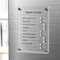 NiHome Acryl Magnetischer Wochenplaner für Kühlschrank, Abwischbar To-Do Liste, Multifunktionales Planungsboard für Menüplanung & Einkaufslisten, Magnetische Kalender und Haushaltsplaner (Klar)