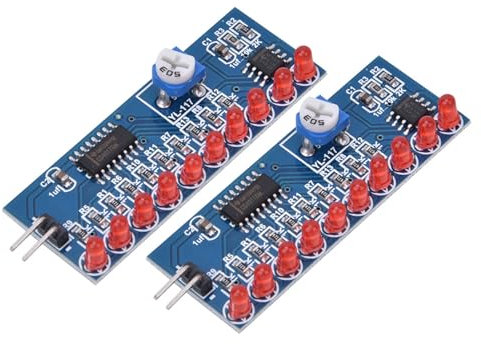 FLEXMAN 2 Teiliges Wasserfluss Lichtmodul, NE555+CD4017 LED Chaser Lauflichtmodul, DIY Kit, Elektronische Schaltung Zur Einstellung der Strömungsgeschwindigkeit des LED Lichts