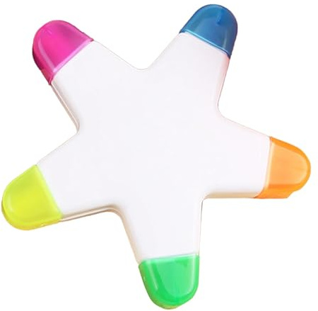 Kinder-Textmarker, sternförmige Lesezeichen, kreativer Textmarker mit