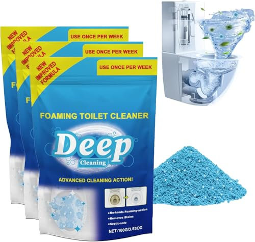 Bowlrefresher Schaum-Toilettenreiniger Selbstaktivierendes Pulver für die Toilette Toilettenreiniger-Pulverpackungen Kraftvolles Spülbecken- und Abflussreinigerpulver