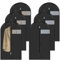 60 x 100 cm - Set di 6 custodie per indumenti antipolvere, impermeabili con zip, custodia da appendere per riporre camicie, abiti e cappotti vestiti