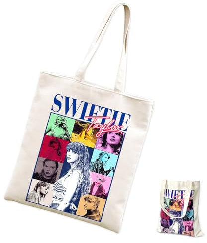 Heting-YQ Bolsa Tela Tote Bag Tote Bag Personalizable T-S Bolsa de Compras Bolsa de Lona Con Asas Largas para Comestibles Mujer Amiga Cumpleaños Navidad