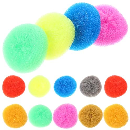 HAPINARY 30stücke Geschirrschrubber Für Schüsselreinigung Und Topfreinigung Bunte Pfannen-geschirrschrubber Kleine Reinigungsbälle Aus Küchen-scheuerbürste Für Geschirr