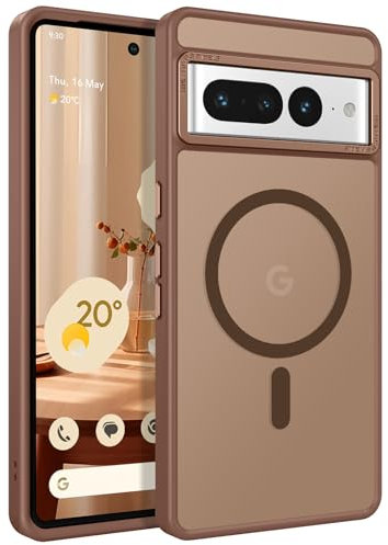 YINLAI for Google Pixel 7 Pro Magnetic Case [Compatible with Magsafe] Support Wireless Charging Slim Full Shockproof Case for Google Pixel 7 Pro, Bronze