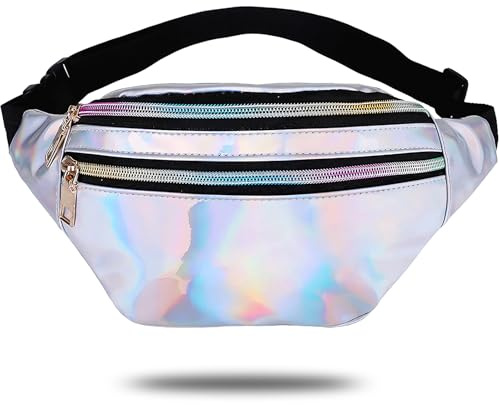 Gürteltasche für Herren und Damen, Silber