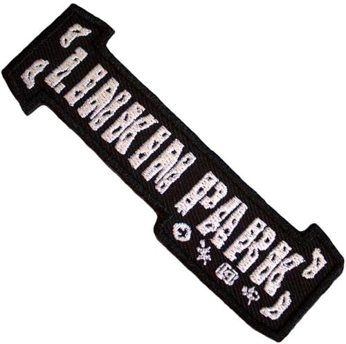Linkin Park Aufnäher zum Aufbügeln, Schwarz/Weiß, Einheitsgröße