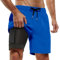 Short de Bain Homme 2 en 1, Maillot de Bain Homme Piscine Séchage Rapide avec Doublure de Compression Boxer de Bain Grande Taille Léger Shorts de Plage Natation Surf avec 2 Poches, Bleu S