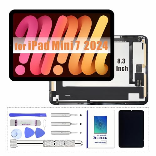 ZTR Per iPad mini 7 7th 8.3 pollici 2024 Schermo LCD di Ricambio Display LCD per A2993 A2995 A2996 Digitizer Assembly e Vetro Touch Digitizer Kit di Riparazione Premium