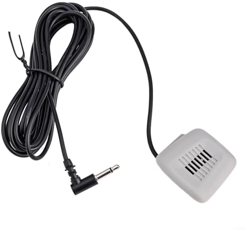 Eawfgtuw Kfz-Audio-Mikrofon-Adapter, 3,5 mm, Deckenhalterung, Stereo-Mikrofon-Adapter mit 2,2 K Impedanz, 50 Hz - 20 kHz Frequenzgang für Fahrzeug-Armaturenbrett