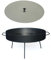Genérico Disco De Arado Con Tapa Inoxidable Paellera Argentina de Acero al Carbono para Cocinar con Patas desmontables Varios tamaños Nic Store BBQ (50cm)