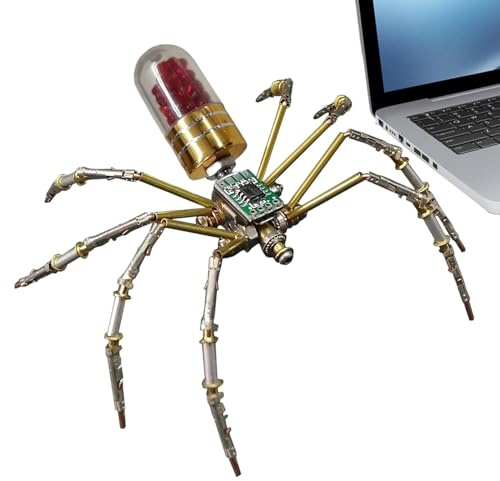 Spinne Puzzle, Gesellschaftsspiel 3D aus Metall, mechanisch, spielerisch und handgefertigt – Roboter-Puzzle | für lustige Partyaktivitäten, Freizeit, Familienzeit, Partys, Geburtstage und