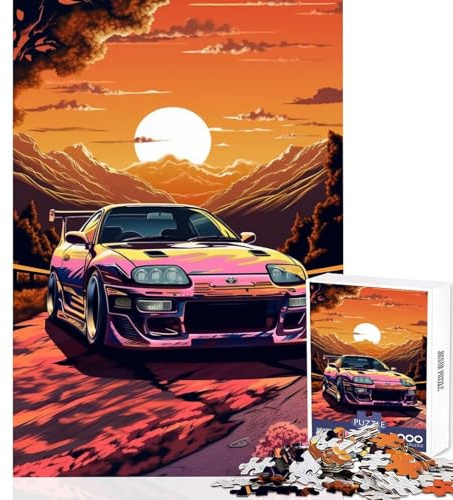 JDM Toyota Supra MK Art 1000-Teile-Puzzle fördert die Gehirnaktivität passgenau kompakt ideal für Familienspiele (38x52cm)