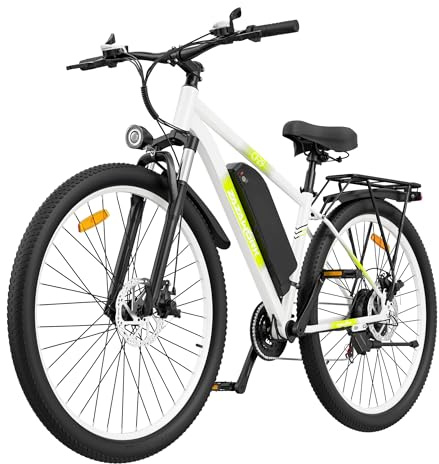 CHEEVALRY 29 Zoll E-Mountainbike Herren, Elektrofahrrad mit 48V 15Ah Akku bis 100 km, 250W Pedelec, 45 Nm, 21-Gang Schaltung, Scheibenbremsen, LED Display für Fahrten im Freien Offroad E-Bike