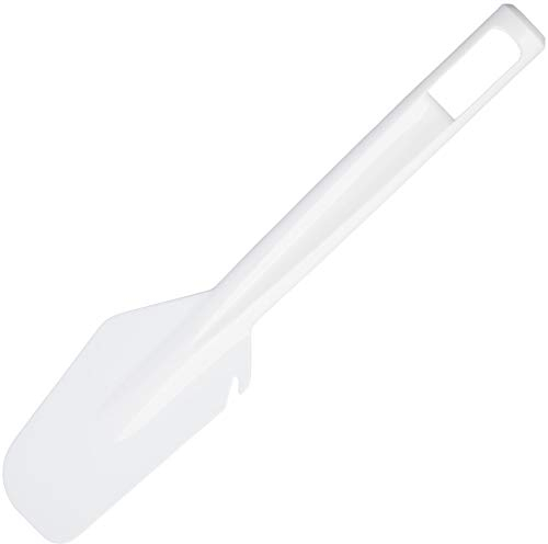 KitchenCraft Spatola in plastica, raschietto flessibile per ciotole, per cucinare e cuocere, 26,5 cm, bianco