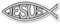 Silber Jesus Fisch Magnet