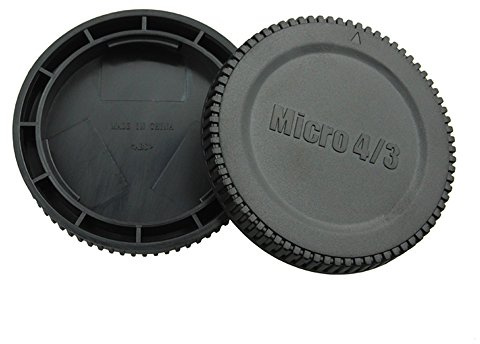 JJC L-R7 Body Cap and Rear Lens Cap for Olympus E-P1&Panasonic GF1 Replaces OLYMPUS LR-2