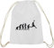 Shirtstreet24, EVOLUTION BASKETBALL, NBA Sport Baumwoll natur Turnbeutel Rucksack Sport Beutel, Größe: onesize,weiß natur