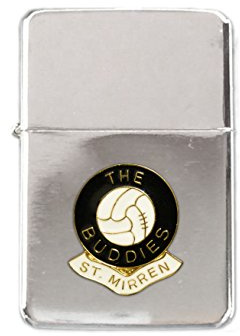 Football Chrome Petrol Lighter St Mirren