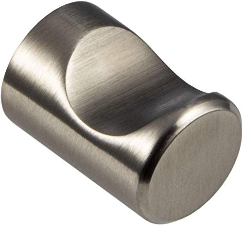GedoTec Möbelknopf Edelstahl Möbelgriff Küchen-Schrank - LINA | Edelstahl-Knopf rund | Knauf Vollmaterial MASSIV | Schrankknopf Ø 18 x H 25 mm | 1 Stück - Türknopf rostfrei inkl. Befestigungsmaterial