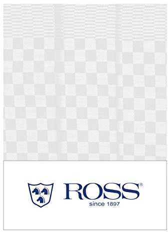 Ross 3er Pack Baumwoll-Geschirrtücher Gebild Weiss 45x65 cm