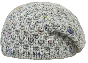 Döll Mädchen Bohomütze Strick Mütze, Grau (Light Gray Melange 8100), 53