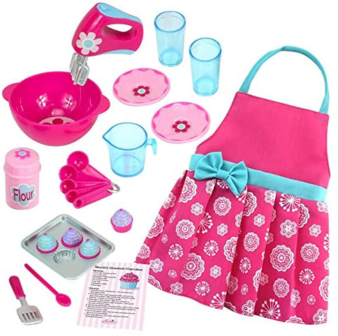 Sophia's 18 Baby Doll Baking Accessories and Apron Set, Pretend Play, Baby Doll Accessories, 18 Piece Accessories, Doll Not Included