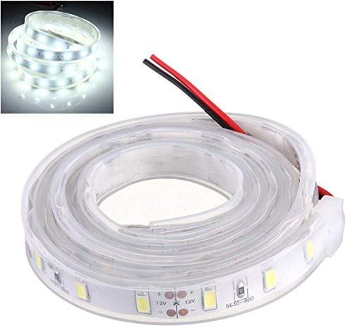 MASUNN 1M 5630 SMD LED Silicon Strip Luce Fredda Impermeabile Bianco 12V