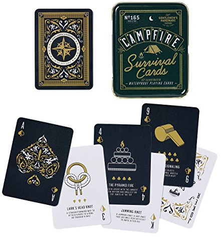 Gentlemen's Hardware Lagerfeuer Survival Spielkarten