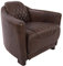 Vintage Line Clubsessel Rocket Delvin Light Java Echtleder Sessel Ledersessel Loungesessel
