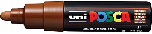 Uni Posca - PC-7M Large Bullet Tip Brown