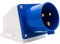 Enchufe y enchufes industriales azules MASO 32A 220v IP44 Enchufe y enchufe de pared industrial de 3 pines Conector de enchufe IP44 a prueba de agua Enchufe 2P + Tierra Macho / Hembra (# 523)