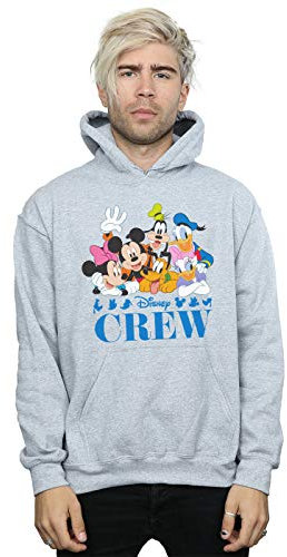Disney Men's Mickey Mouse Disney Friends Hoodie Sport Grey XXXXX-Large