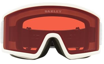Oakley Target Line Schneebrille weiß matt mittel mit Prizm Rose